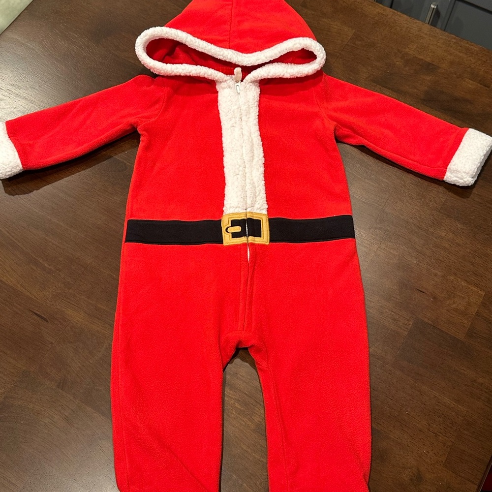 Carter's Festive Red Baby Outfit with White Trim